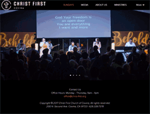 Tablet Screenshot of christ-first.org